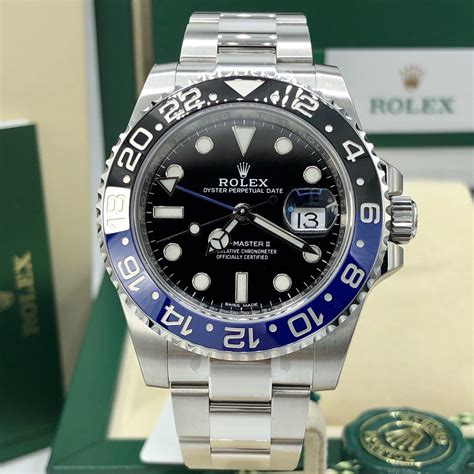 rolex gmt master 2 batman price|batman rolex unworn for sale.